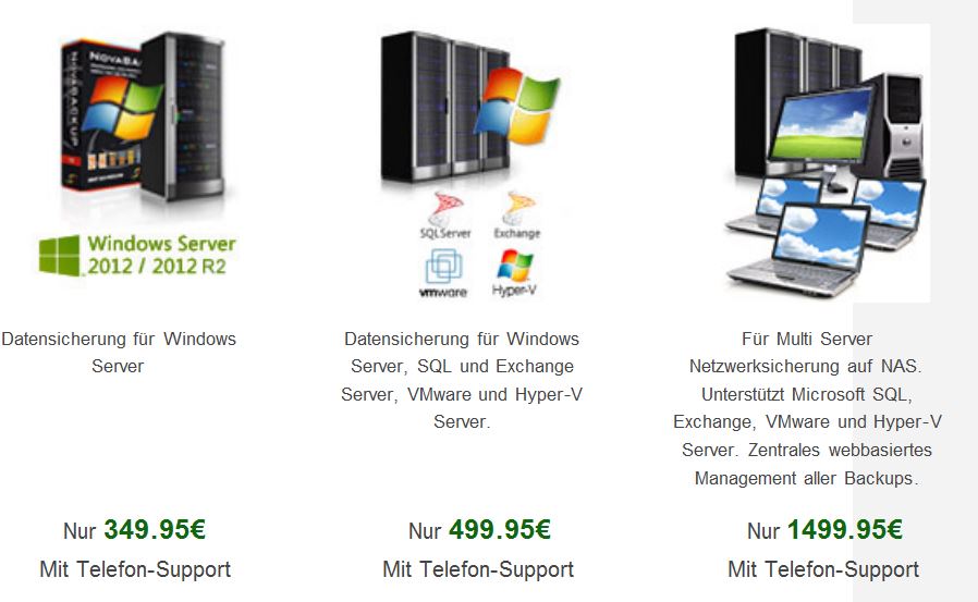 Die Novastor-Backup-Familie unterstützt vollumfänglich »Windows Server 2012 R2«. (