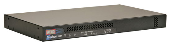 Atto »FCBR-6500-D00« im 1U-Rackmount-Gehäuse.