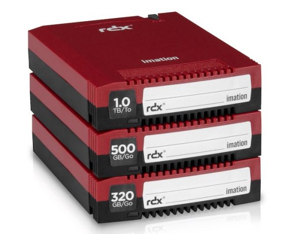 »RDX Media Secure« gibt es mit 320 und 500 GByte sowie 1 TByte (Bild: Imation)