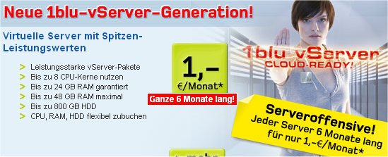 Server-Offensive bis Ende Januar 2013 (Bild: 1blu)