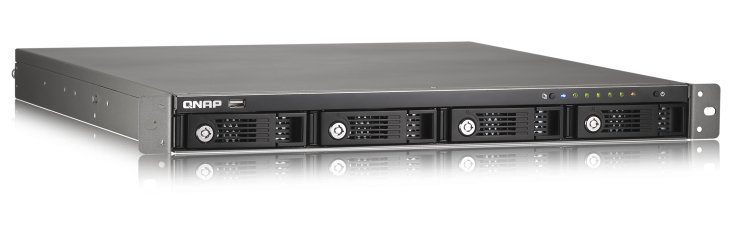 4-bay-Rackmount-NAS »TS-421U« (Bild: Qnap)