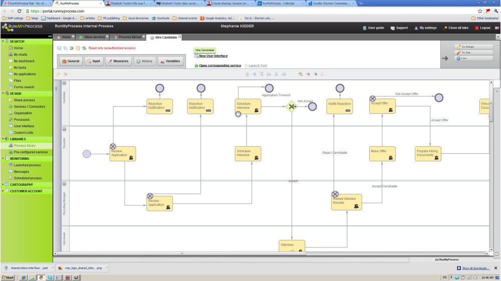 Platform-Interface der Cloud-Plattform RunMyProcess (Bild: RunMyProcess)