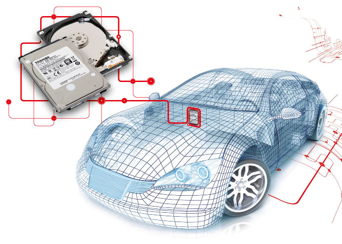 Festplatten für den Automobil-Markt (Bild: Toshiba)