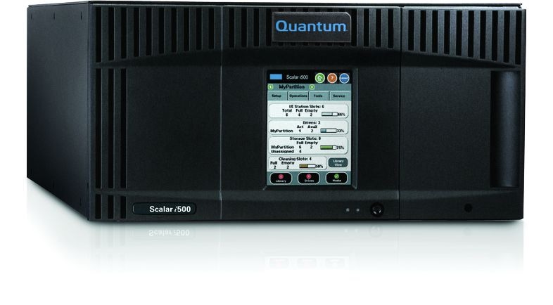 5U hohe Version der Midrange-Tape-Library »Scalar i500« (Bild: Quantum)