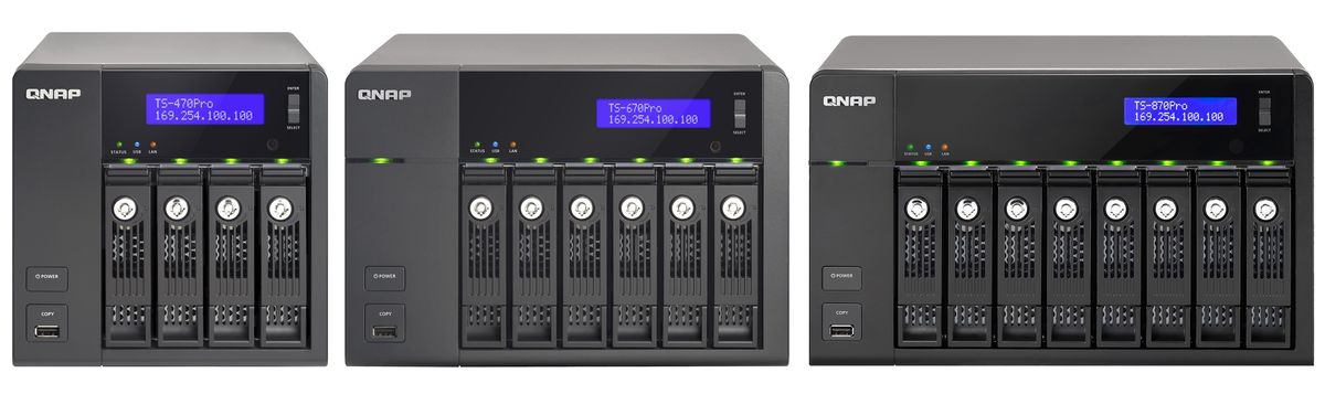 NAS-TS-x70-Pro-Serie mit stärkerem 3,3-GHz-Prozessor (Bild: Qnap)