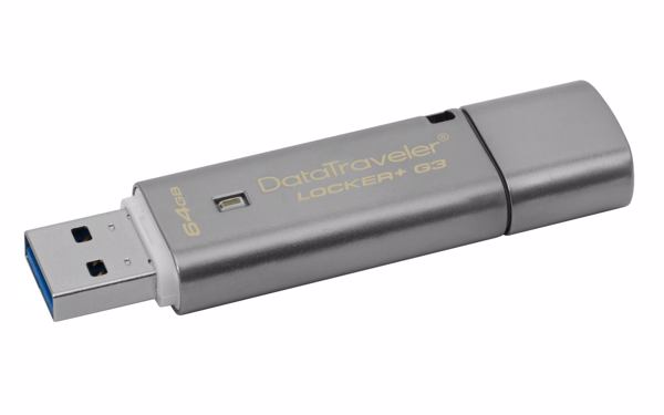 Verschlüsselnder USB-3.0-Speicherstick »DataTraveler Locker+ G3« (Bild: Kingston)