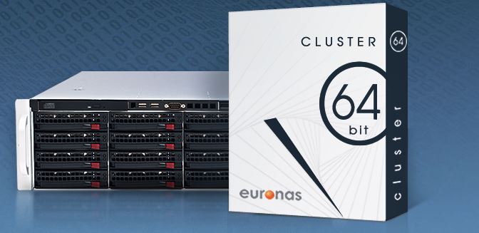 Cluster-Software nun auch auf JMR-»BlueStor«-Storage-Servern (Bild: Euronas)