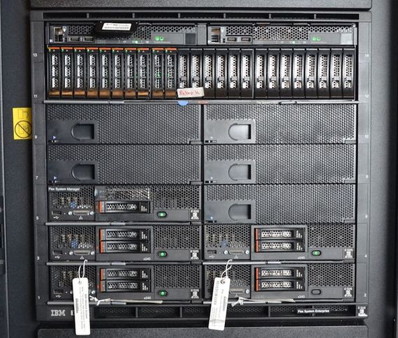 IBM x86-Server, hier »Flex« System, gehen nun an Lenovo (Bild: IBM)