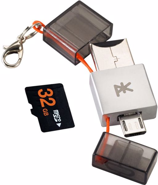 »PK K’2«: der weltweit kleinste Dual-USB-Stick (Bild: PKparis)