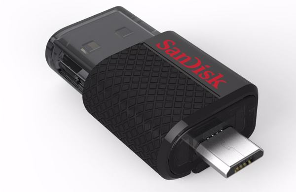 »Sandisk Ultra Dual-USB«-Drive gibt’s sogar mit 64 GByte (Bild: Sandisk)