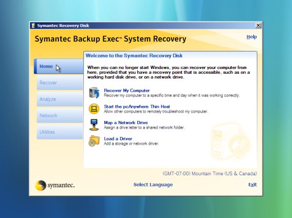 Symantec »Backup Exec System Recovery 2010«