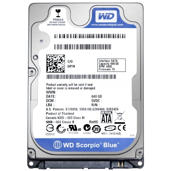 WD Scorpio Blue 640