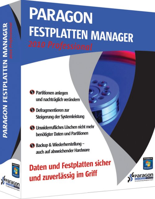 Paragon »Festplatten Manager 2010«