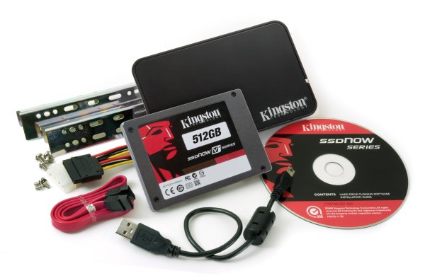 Kingston »SSDNow V+100« mit 512 GByte in Einbaukitversion