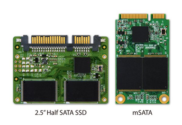 mSATA- und Half-Slim-SSDs (Bild: Transcend)