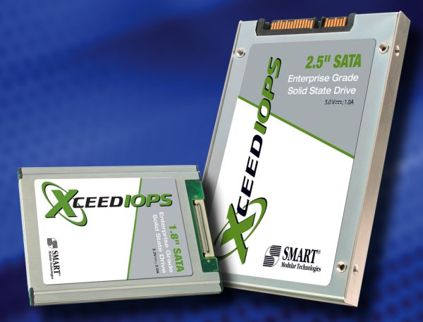 SSDs der »XceedIOPS«-Baureihe (Bild: Smart Modular / Apdate)