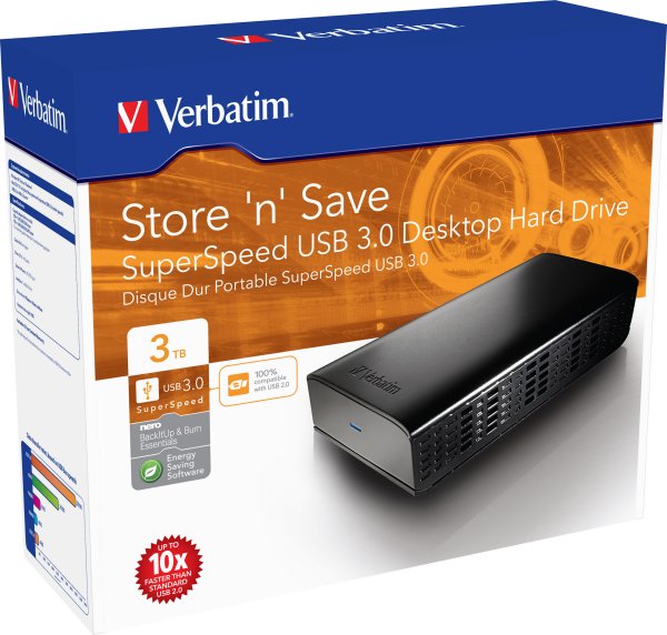 Verbatim »Store 'n' Save USB 3.0 Desktop Hard Drive«