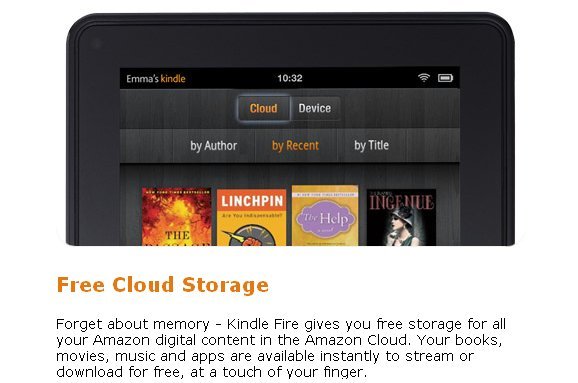 Unbegrenzt Cloud-Speicher für Amazon Kindle Fire