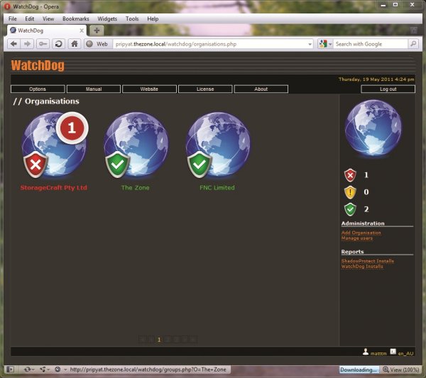 Überwachungs-Tool von Watchdog Software (Bild: Storagecraft)