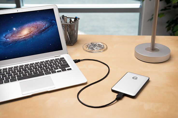 Das G-Drive Slim ist für den Mac vorformatiert (Foto: G-Technoloogy).