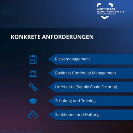 NIS-2: Konkrete Anforderungen (Bild: Institute for Security and Safety)