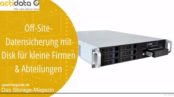 Off-Site-Datensicherung mit Disk für kleine Firmen & Abteilungen