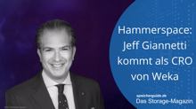 Hammerspace: Jeff Giannetti kommt als CRO von Weka