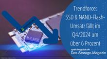 Trendforce: SSD & NAND-Flash-Umsatz fällt im Q4/2024 um über 6%