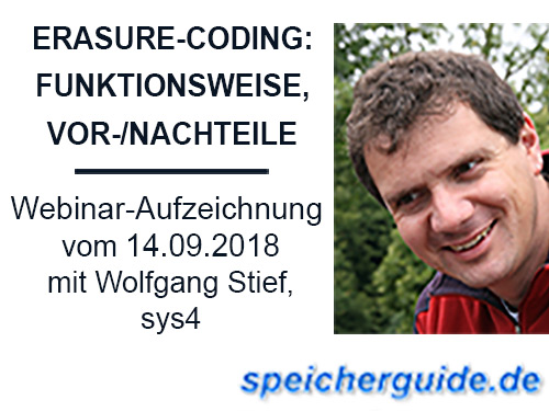 Webinar: Funktionsweise, Vor- und Nachteile von Erasure-Coding