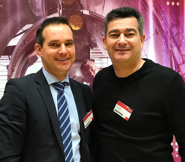 Stefan Roth und Karl Fröhlich auf dem Fujitsu Forum 2017 in München.