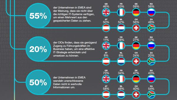 EMEAs CIO-Mehrheit denkt, dass sie nicht die richtigen IT-Systeme für Big Data haben (Grafik/Quelle: HDS)