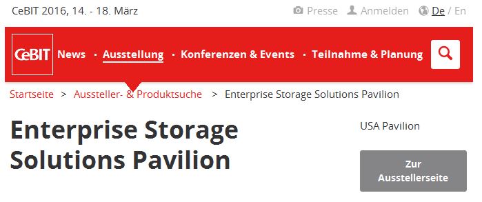 Auf der CeBIT gibt’s erstmals den »Enterprise Storage Solutions Pavilion« (Bild: Deutsche Messe)