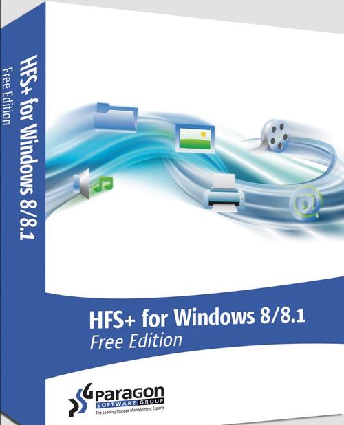 Kostenlos downloadbar: »Paragon HFS+ für Windows 8/8.1 Free« (Bild: Paragon Software)