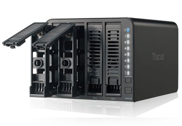 4-Bay-NAS-System N4310 mit integrierter AES-Verschlüsselung (Bild: Thecus)