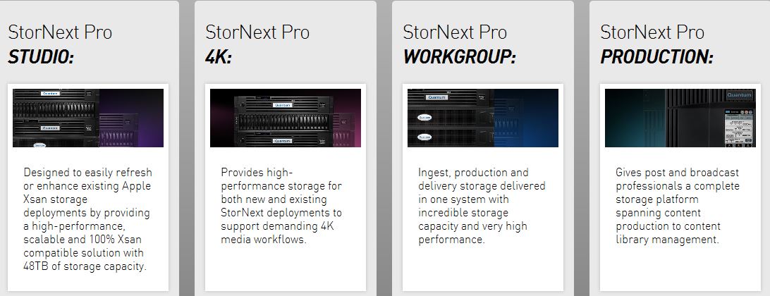 Die Familie der »StorNext Pro«-Lösungen (Bild: Quantum)