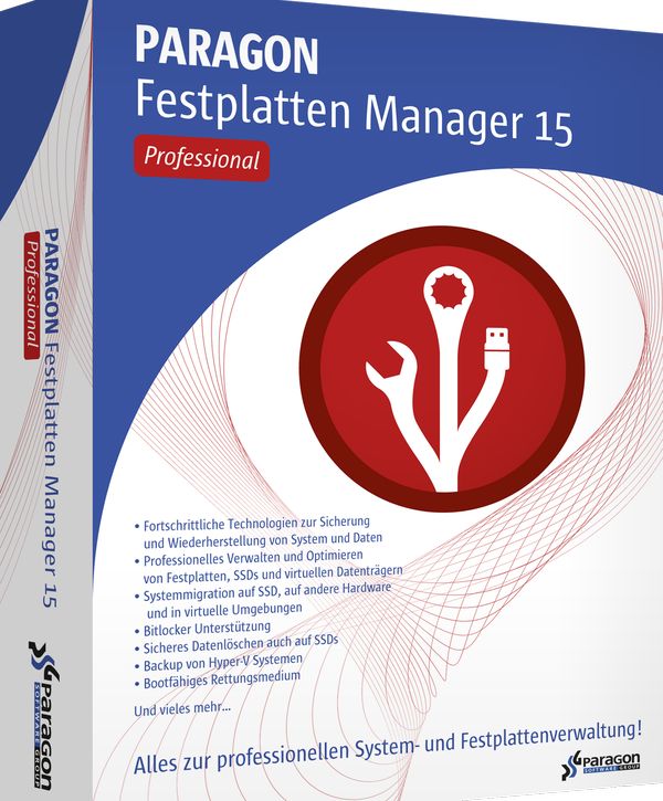 »Festplatten Manager 15 Professional« sichert auch Hyper-V-Gastsysteme (Bild: Paragon Software)