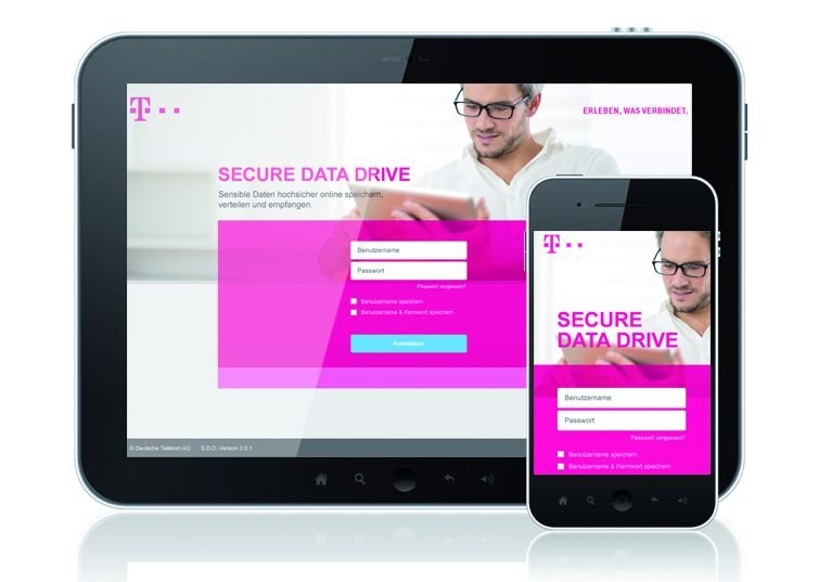 »Telekom Secure Data Drive« ermöglicht hochsicheren Datenaustausch (Bild: Telekom)