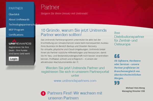 Unitrends sucht forciert nach Partnern (Bild: Unitrends)