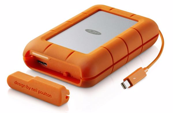 »LaCie Rugged RAID« mit Thunderbolt- und USB-3.0-Anschlüssen (Bild: Seagate)