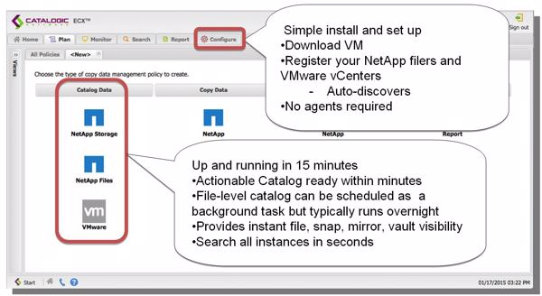 »ECX 2.0« wird hier als VM bei Netapp installiert (Bild: Catalogic Software)