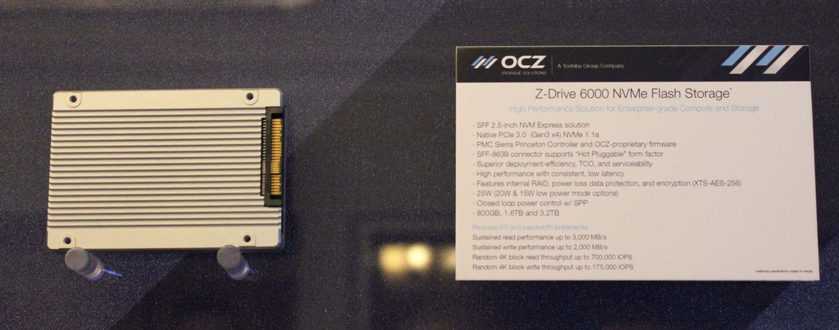 Kommt im zweiten Quartal: »Z-Drive 6000«-PCIe-SSD-Serie von OCZ (Bild: anandtech.com)