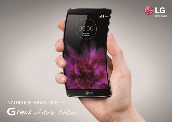 Toller verbogener Aprilscherz: neue Kategorie eines »biomorphen Smartphones« (Bild: LG)