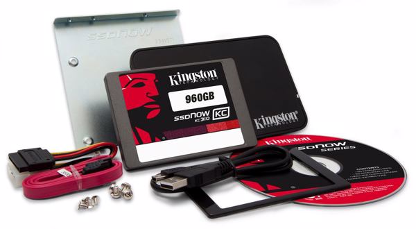 Upgrade-Bundle-Kit der SSD »KC310« (Bild: Kingston Digital)