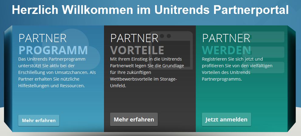 Das neue Partnerportal von Unitrends (Bild: Unitrends)