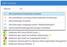 »O&O ShutUp 10« diszipliniert Windows 10