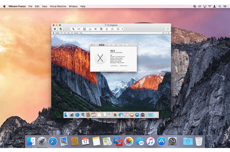 Windows 10 auf einem Mac mit »Fusion 8« (Bild: Vmware)