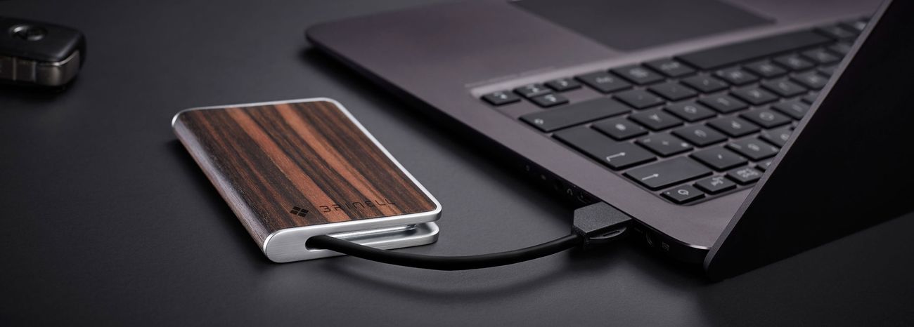 Die »SSD EVO« ist stylish wie ihr Vorgänger, und vor allem via USB 3.0 dank UAS-Protokoll außerordentlich schnell (Bild: Brinell)