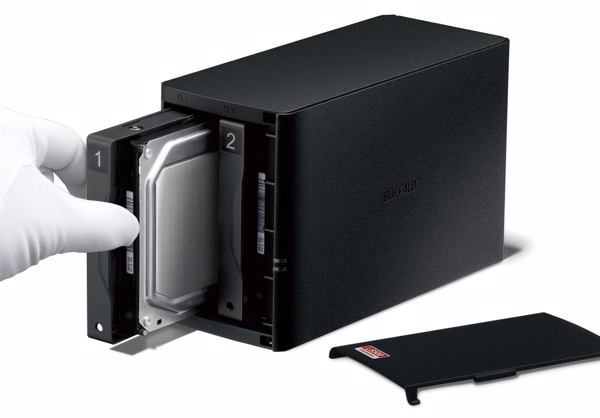 2-Bay-NAS »LS520D« (Bild: Buffalo Technology)