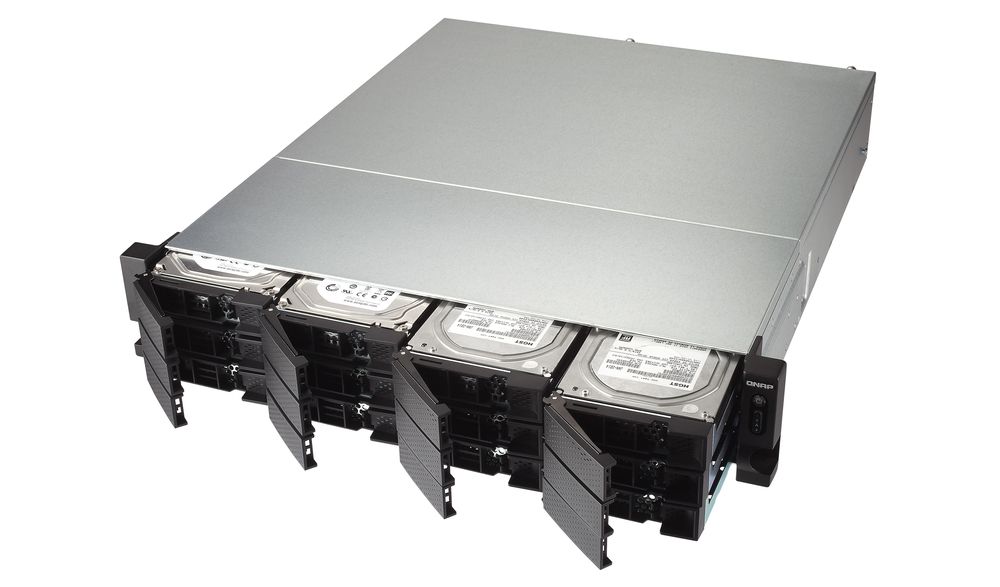 12-Bay-NAS-Modell »TS-1263U-RP« (Bild: Qnap)