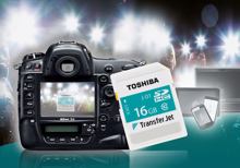 Toshiba ergänzt Transferjet-Produktlinie um SDHC-Karte